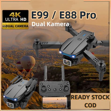 RC Drone E99 K3 Pro 4K Dual Kamera Avoid Obstacles WIFI FPV Fotografi