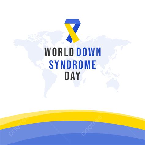 Down Syndrome Ribbon Vector Png Images Simple World Down Syndrome Day