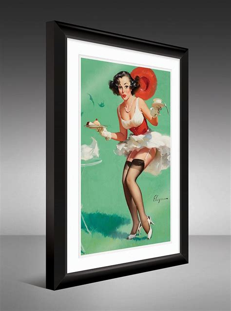 Gil Elvgren Fresh Breeze 1960 12x18 Heavyweight Art Print Etsy