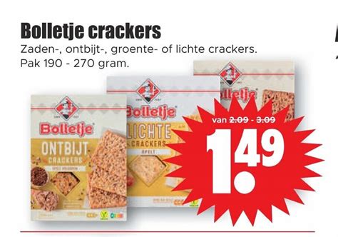 Bolletje Crackers Zaden Ontbijt Groente Of Lichte Crackers Pak