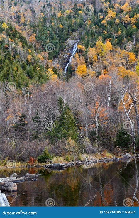 Vibrant Colors of Fall Foliage in the Adirondack Mountains Stock Image ...