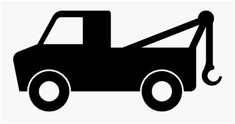 Tow Truck Clip Art Black And White Free Transparent Clipart Clipartkey