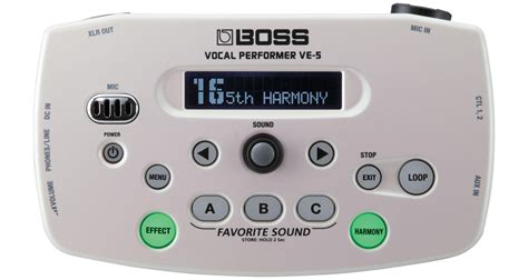 Boss VE-5-WH Procesor voce - Zeedo Shop