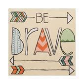 Be Brave - Full Color Design Reference Image - Paint Parties by DecoArt