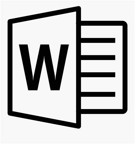 Microsoft Word Icon - Word White Logo Png , Free Transparent Clipart ...