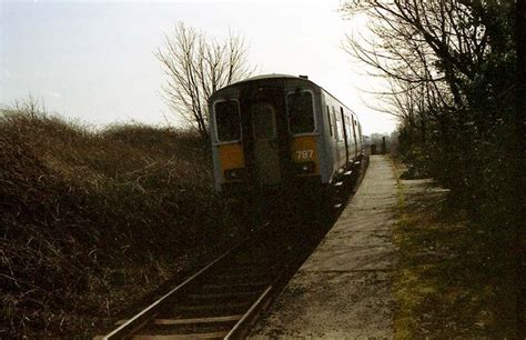 Train Passing Bleach Green Halt © Wilson Adams Geograph Ireland