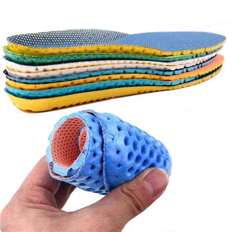 Memory Foam Insoles For Sport Shoes Stretch Breathable Deodorant Running Insert Mesh Cushion For