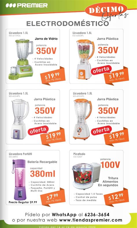 Catalogo Premier Electrodom Sticos Agosto Comprar En Panam