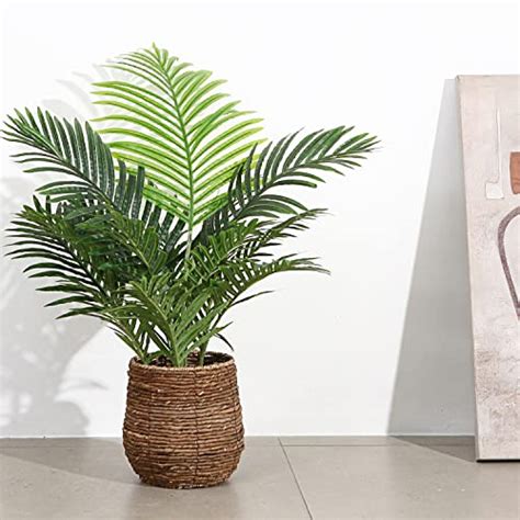 Fopamtri Fake Majesty Palm Plant Feet Artificial Majestic Palm Faux