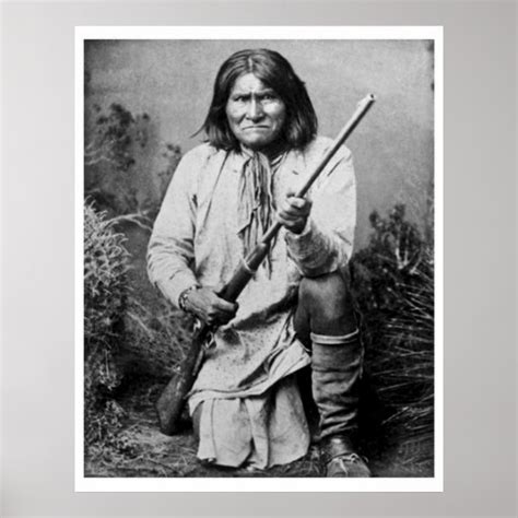 Geronimo With Rifle 1886 Poster Zazzle