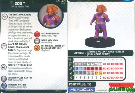 Heroclix Tmnt Heroes In A Half Shell Series 2 023 Zog