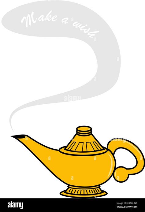 Make A Wish Genie Lamp Stock Vector Image And Art Alamy