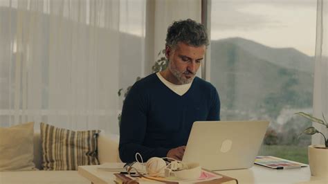 Mature Man Working In Home Office Stock Footage SBV 320345430 Storyblocks