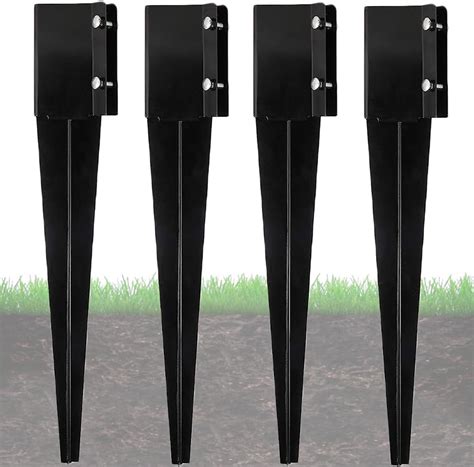 Amazon Furnishh X Fence Post Anchor Ground Post Stakes Metal