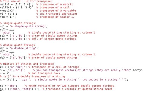 Matlab Single Quote In String Matlab Ch1 5 When You Start Type A String With A Single Quote