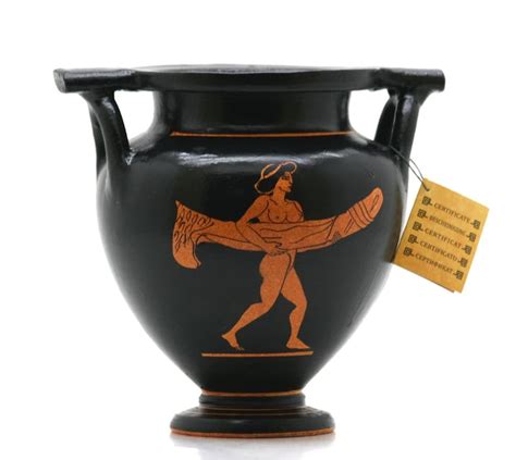 Phallus Krater Ancient Greek Ceramic Vase Pottery Erotic Art Etsy