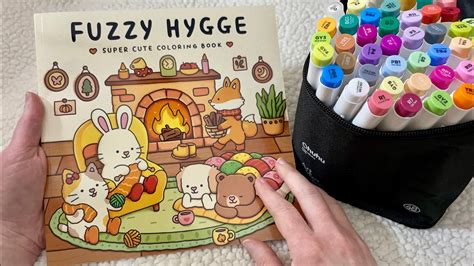 ASMR Color With Me Fuzzy Hygge Coloring Book Whispered Marker