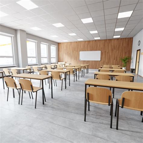 Classroom 3d Models For Download Turbosquid