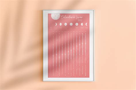 Lunar Calendar 2022 Printable Tabloid, Letter Size, A4. Adjustable - Etsy