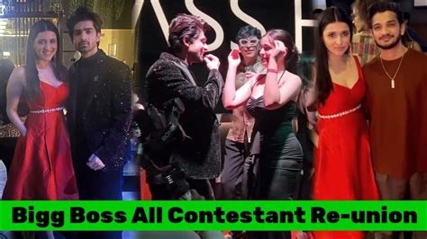 Bigg Boss17 Re Union Abhishek Ayesha Munawar Manara All