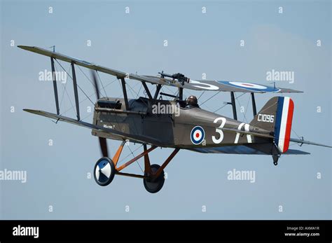 Old british world war fighter biplane Royal Aircraft Factory SE5 ...