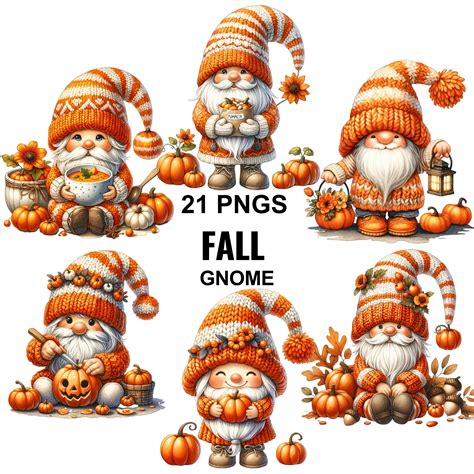 Fall Gnome Clipart Autumn Gnome Png Gnome Thanksgiving Happy Fall