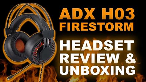 Cheap Gaming Headset Adx H03 Firestorm Headset Review Youtube