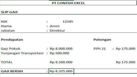 Cara Membuat Slip Gaji Dan Contohnya Sinarmas Land