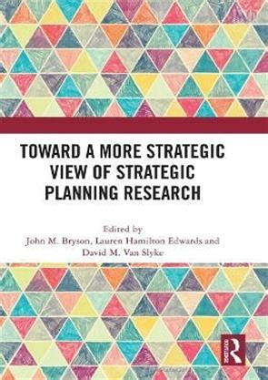 Toward a More Strategic View of Strategic Planning Research 1st Edition ... 