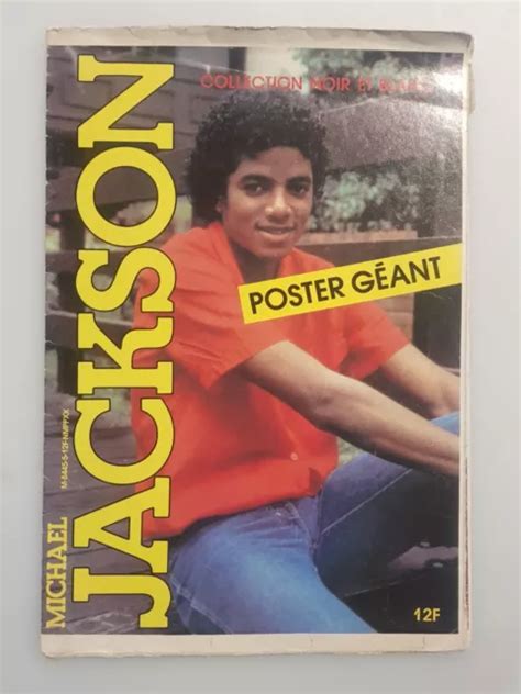 Michael Jackson Collection Noir Et Blanc Poster Geant 1984 Eur 1800