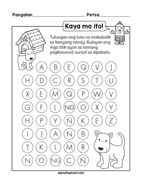 ang abakada alpabetong filipinofree filipino worksheets for pre k and ...