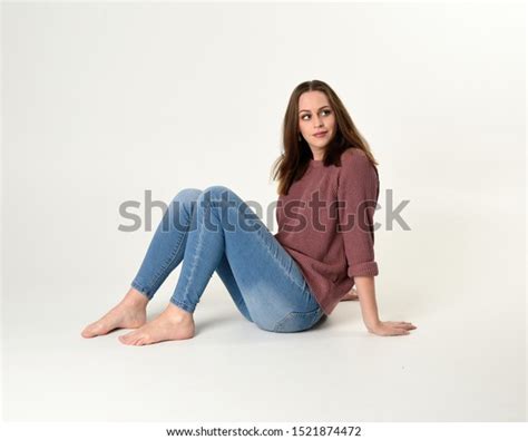 Full Length Portrait Brunette Woman Wearing Stock Photo Shutterstock