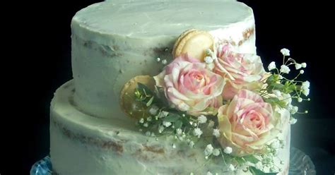 Bibimoni Receptjei Esk V I Meztelen Torta L Vir Gokkal D Sz Tve Wedding Naked Cake