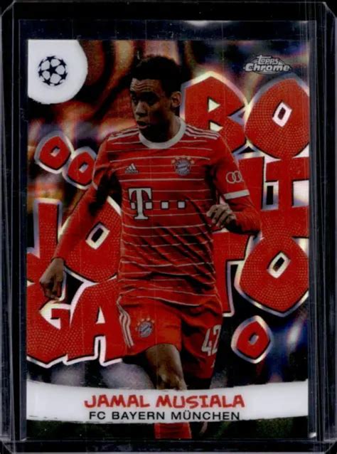 Topps Chrome Ucl Jamal Musiala R Fracteur Lave Joli Joga Jb