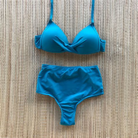 Biquini Transpassado Hot Pants Azul Dondoca Moda Feminina Dondoca Moda Feminina
