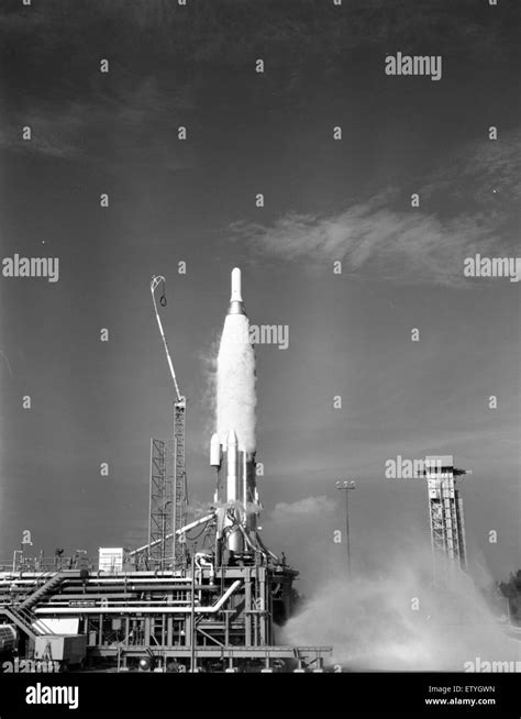 Atlas Missile, Launch Ignition or Static Test Stock Photo - Alamy