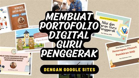 Cara Membuat Portofolio Digital CGP Dengan Google Sites YouTube