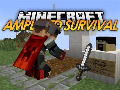 Minecraft Amplified Hardcore Survival Rip Antvenom Youtube