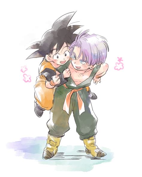 Trunks And Son Goten Dragon Ball And 1 More Drawn By Etoa Yosi