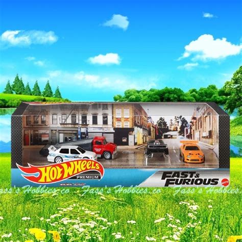 Hot Wheels Jdm HOT WHEELS PREMIUM FAST AND FURIOUS GARAGE BOX SET ORIGINAL SEAL PACKING WITH
