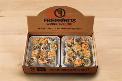 Freebird Party Pack - 24 Burrito Halves - Freebirds World Burrito ...