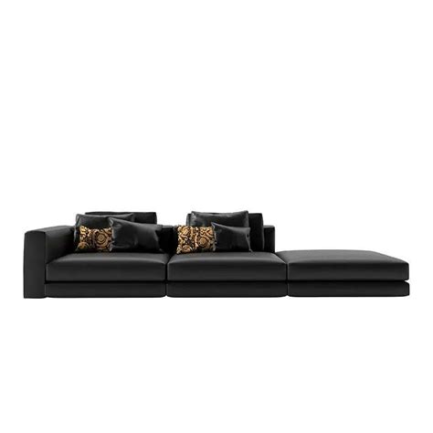 Luxury cream modern leather sofa set 9945