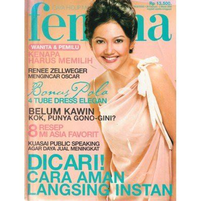 Jual Majalah Femina Bella Saphira Di Lapak Alam Vintage Bukalapak