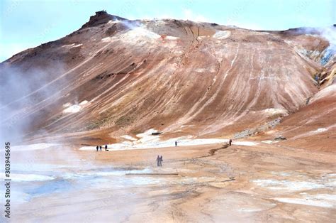 Námaskarð Fumarole field in Namafjall Iceland Namaskard geothermal