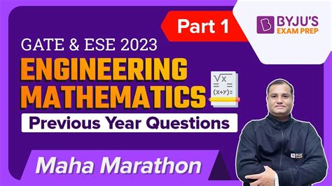 Engineering Mathematics For GATE Previous Year Questions PYQs