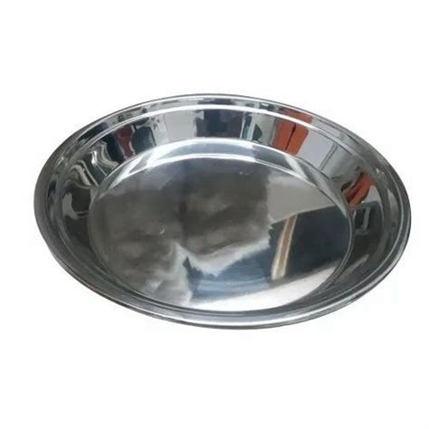 Stainless Steel Plain Round Parat At Rs Piece