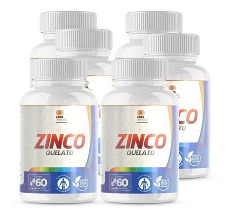 Zinco Quelato Mg C Psulas Kit Potes Parcelamento Sem Juros