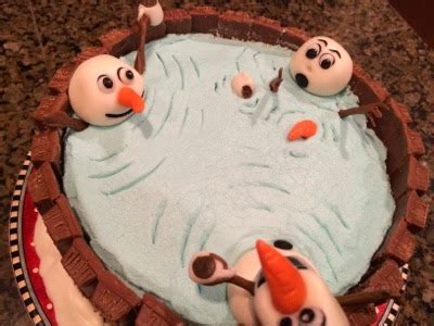 Cat S Cake Creations Olaf Kit Kat Hot Tub Cake