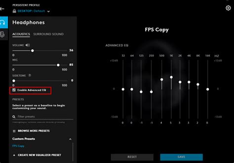 Logitech G Pro X (Wired) - Advanced EQ settings? : r/LogitechG