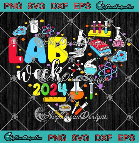 Lab Week 2024 Heart Symbol Svg Medical Laboratory Tech Svg Png